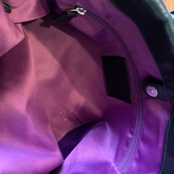 Spacious Black Coach Purse - Picture 8 of 8